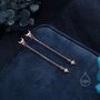 Moon And Star Cz Dangle Earrings In Sterling Silver, thumbnail 5 of 9