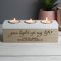 Personalised You Light Up My Life Tealight Holder Box, thumbnail 1 of 4