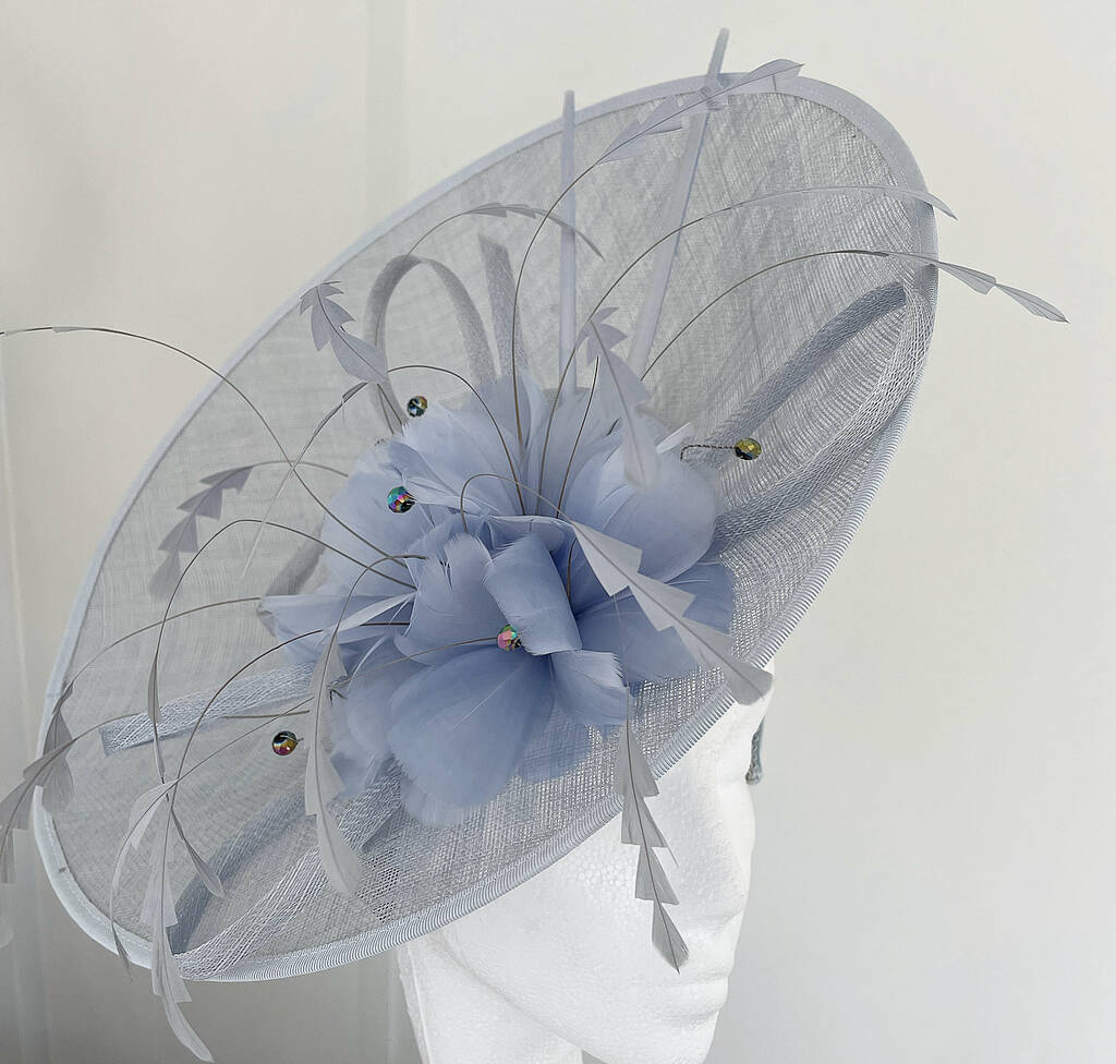 Large Blue Disc Hat/Hatinator By Emma Louise Accessories ...