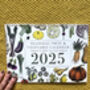 2025 Calendar UK Seasonal Fruit And Vegetable Calendar, thumbnail 1 of 12