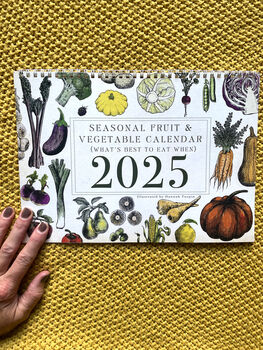 2025 Calendar UK Seasonal Fruit And Vegetable Calendar, 2 of 12