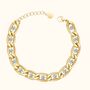 Waterproof Sparkling Cubic Zirconia Chain Bracelet, thumbnail 2 of 3