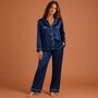 Personalised Silky Women's Embroidered Luxury Pyjama, thumbnail 4 of 12
