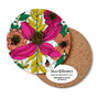 Bright Floral Coasters Box Set Round Heat Resistant, thumbnail 8 of 8