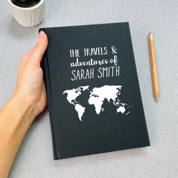 Personalised Linen Travel Journal, 4 of 7
