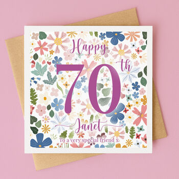Personalised 70th Birthday Card, 2 of 5