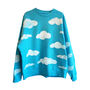 Hand Painted Blue Sky And Cloud Sweatshirt, thumbnail 4 of 4