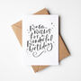Hand Lettered Warm Wishes Birthday Card, thumbnail 2 of 2