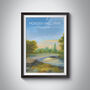 Morden Hall Park London Travel Poster Art Print, thumbnail 1 of 8