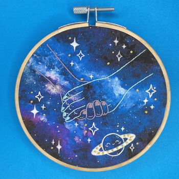 Space Hands Embroidery Kit, 2 of 11