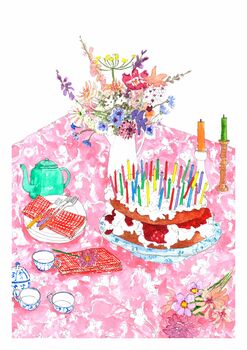 Birthday Tea Party Art Print, 3 of 3