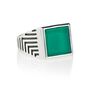 Sacred Universe Men's Green Onyx Signet Ring, thumbnail 6 of 11