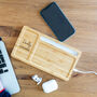 Personalised Is In Charge Wireless Charger Desk Tidy, thumbnail 1 of 6