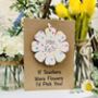 Personalised Teacher Thank You Wooden Flower Card, thumbnail 9 of 9