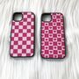 Pink Checked Phone Case, thumbnail 2 of 2