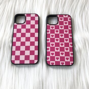 Pink Checked Phone Case, 2 of 2