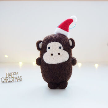 Monkey Christmas Tree Decoration, 3 of 5