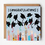 Graduation Card With Graduation Hats, thumbnail 1 of 4