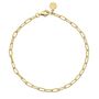Oval Link Charm Bracelet Sterling Silver Or Gold Plated, thumbnail 5 of 6