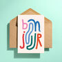 Bonjour Greeting Card, thumbnail 3 of 3