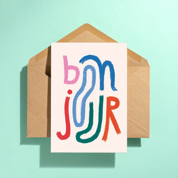 Bonjour Greeting Card, 3 of 3