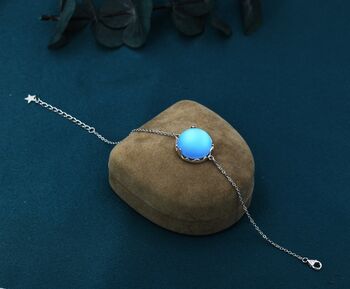 Sterling Silver Aurora Glass Crystal Bracelet, 8 of 12