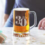 30th Birthday Personalised Beer Tankard, thumbnail 1 of 4