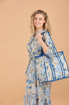 Indigo Lotus Tote Bag, 2 of 2