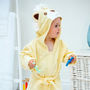 Personalised Lion Children's Bath Robe, thumbnail 2 of 9