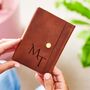 Engraved Initials Luxury Leather Passport Cover, thumbnail 3 of 7