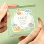 Personalised New Baby Safari Animals Crystal Token, thumbnail 2 of 2