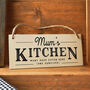 Mum’s Kitchen Hanging Wooden Sign, thumbnail 1 of 3