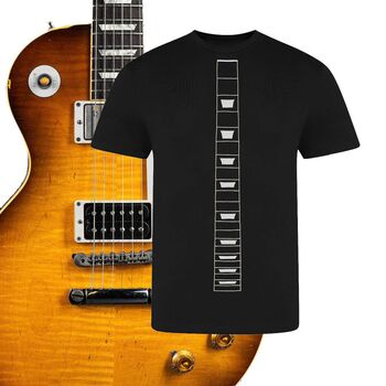 Guitar Shirt. Gift For Guitarists 'Les' Inc Free Gift, 2 of 3