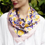Personalised Name Floral Square Scarf, thumbnail 3 of 12