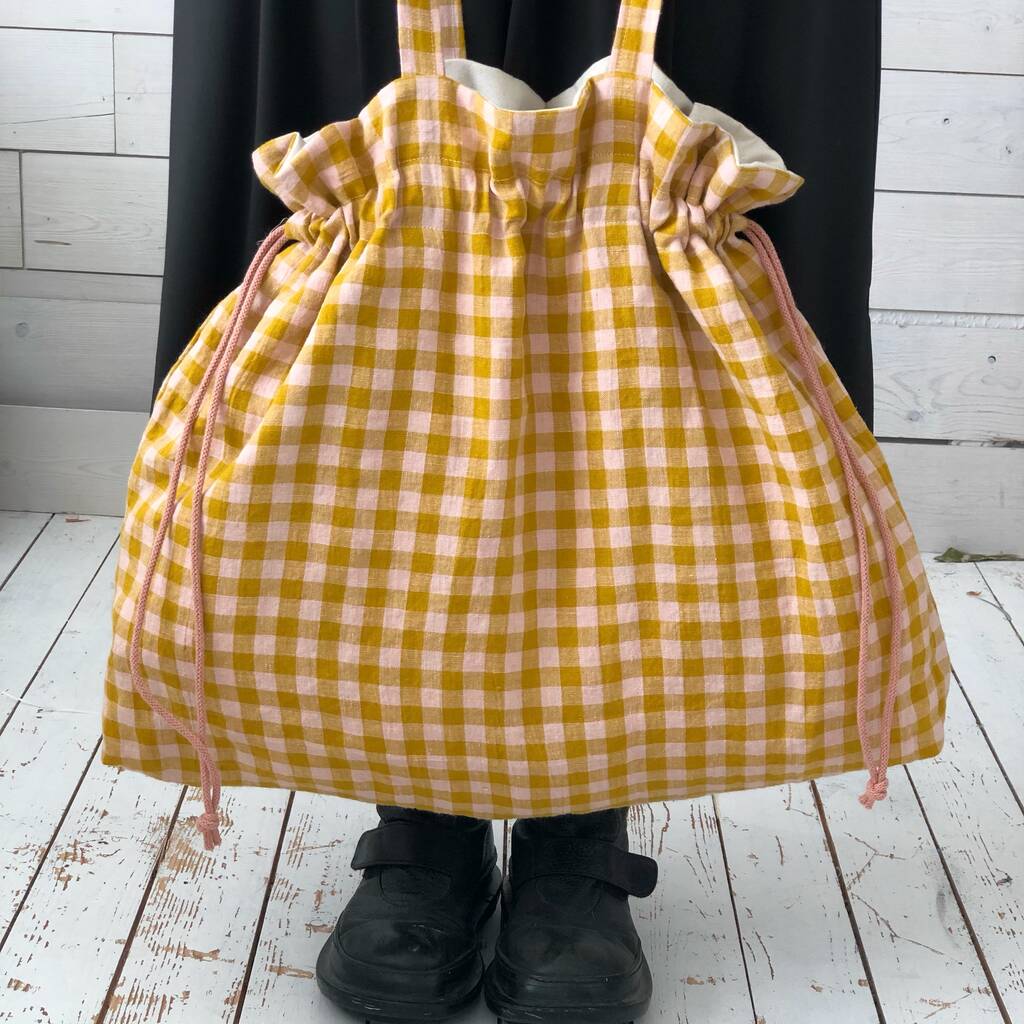 large linen tote