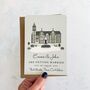 Venue Illustration Wedding Invitation, thumbnail 4 of 12