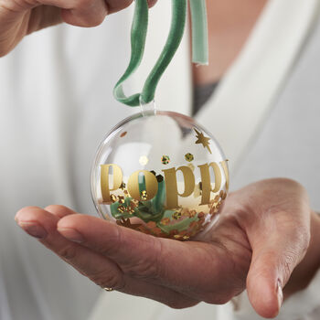 Personalised Message In A Christmas Bauble, 7 of 7
