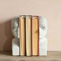 Antiqued Phrenology Head Bookends, thumbnail 3 of 5