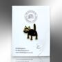 Cat Butt Black Cat Hard Enamel Pin Badge, thumbnail 4 of 8