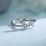 Sterling Silver Sausage Dog Ring, thumbnail 1 of 12