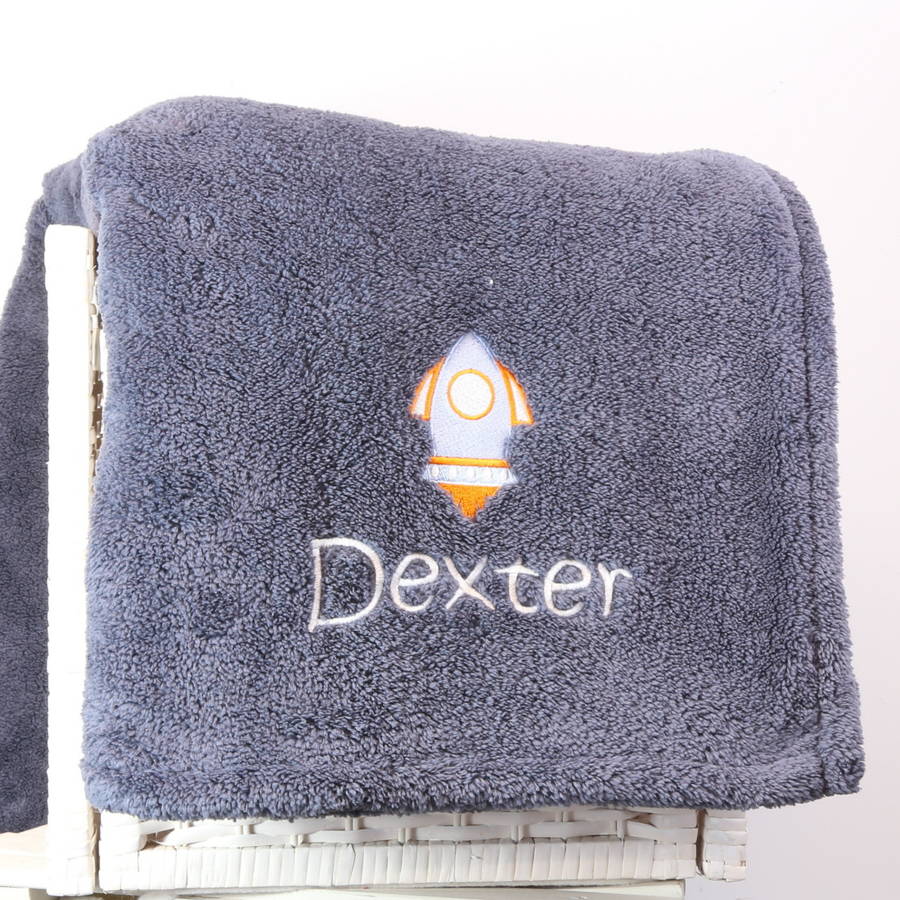 personalised snuggle blanket by duncan stewart textiles