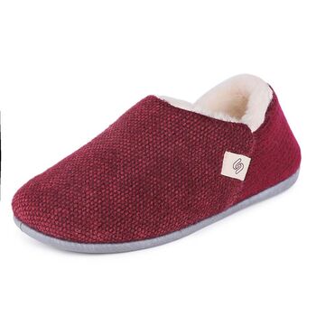 Women's Closed Back Slippers In Berry, 8 of 11