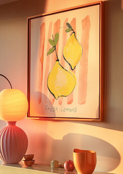 Fresh Lemons Illustrated Art Print, 5 of 6