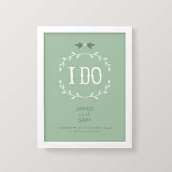 'Yes' Personalised Engagement Or Wedding Print, 2 of 6