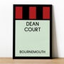 Dean Court Monopoly Brentford Football Print, thumbnail 1 of 2