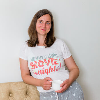 Personalised Mummy, Daddy, Child, Matching Movie Night Pyjamas, 3 of 12