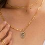 Dalmatian Jasper Arrow Statement Necklace, thumbnail 2 of 4