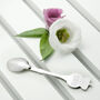 Personalised Silver Plated Lucky Sixpence Teaspoon, thumbnail 2 of 11