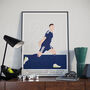 Kenny Mc Lean Commentary Scotland Football Print, thumbnail 1 of 4