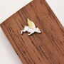 Flying Pig Stud Earrings In Sterling Silver, thumbnail 5 of 11